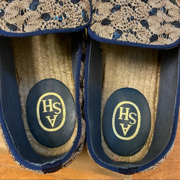ASH XEM Espadrilles Gold & Blue - Picture 6 of 13
